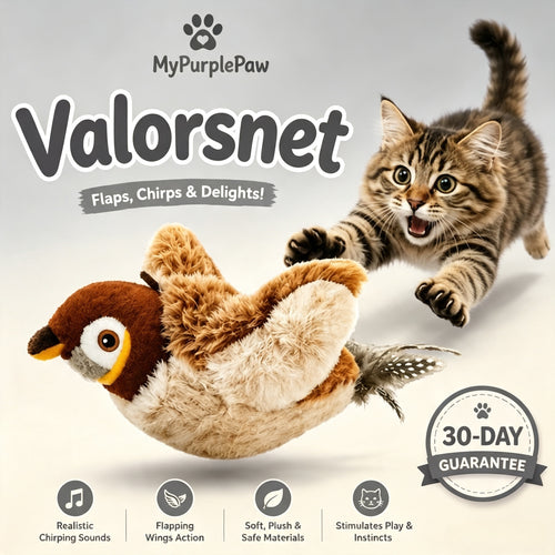 Interactive Flying Bird Cat Toy – Chirping Flapping Sparrow