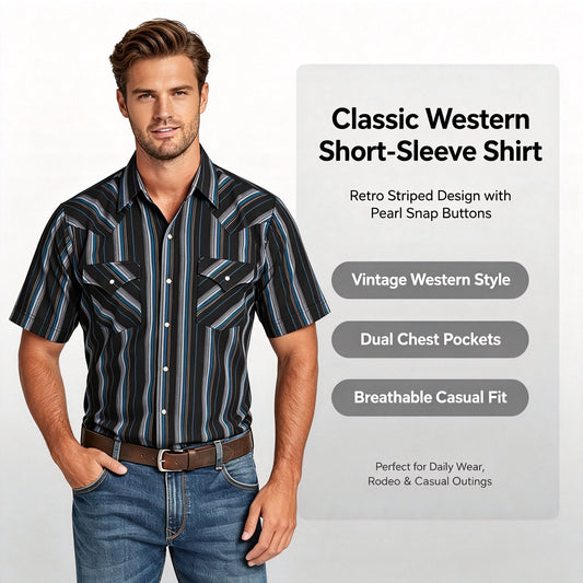 Men's Ely Cattleman Stripe Western Snap Shirt