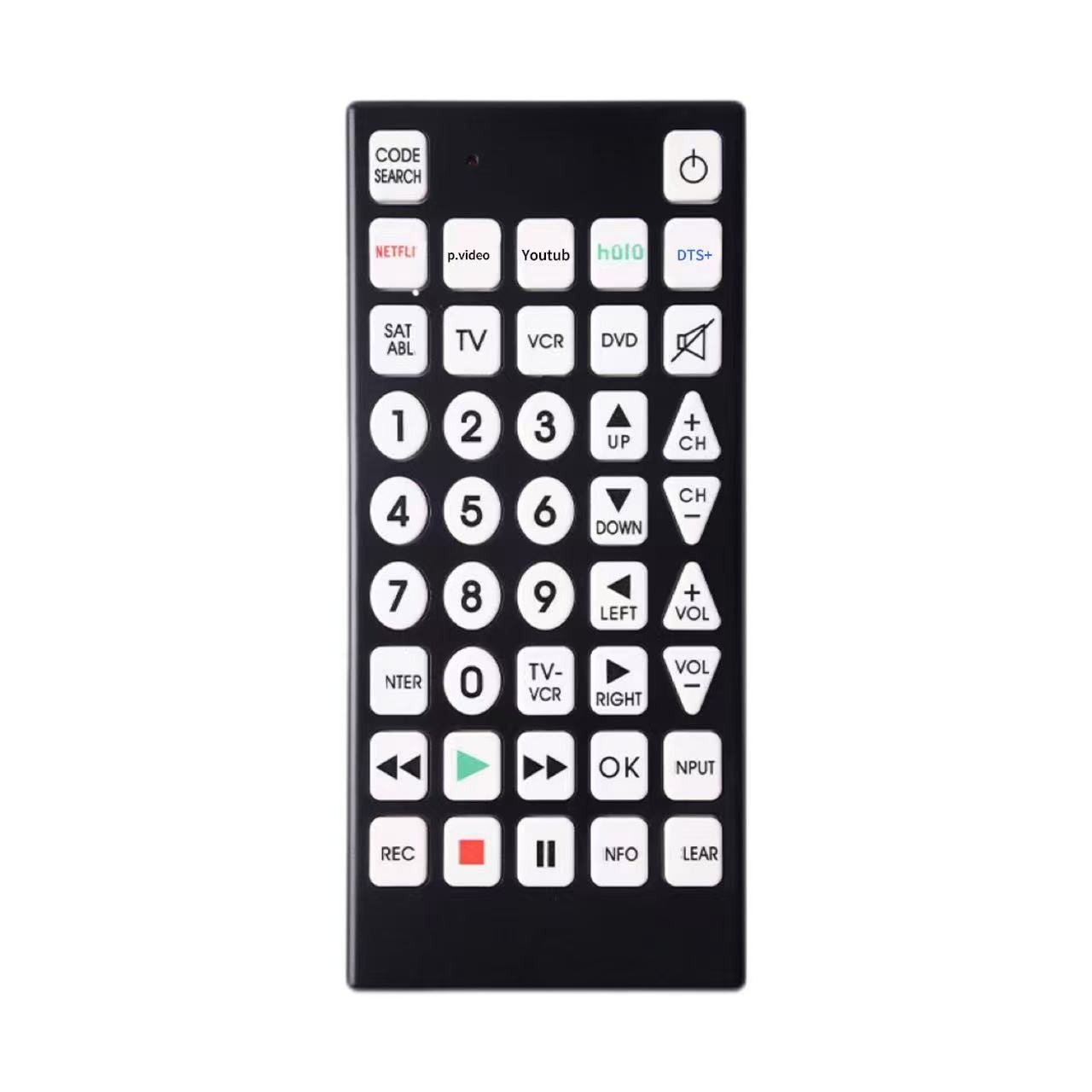 📺 Illuminated Key Universal TV Remote