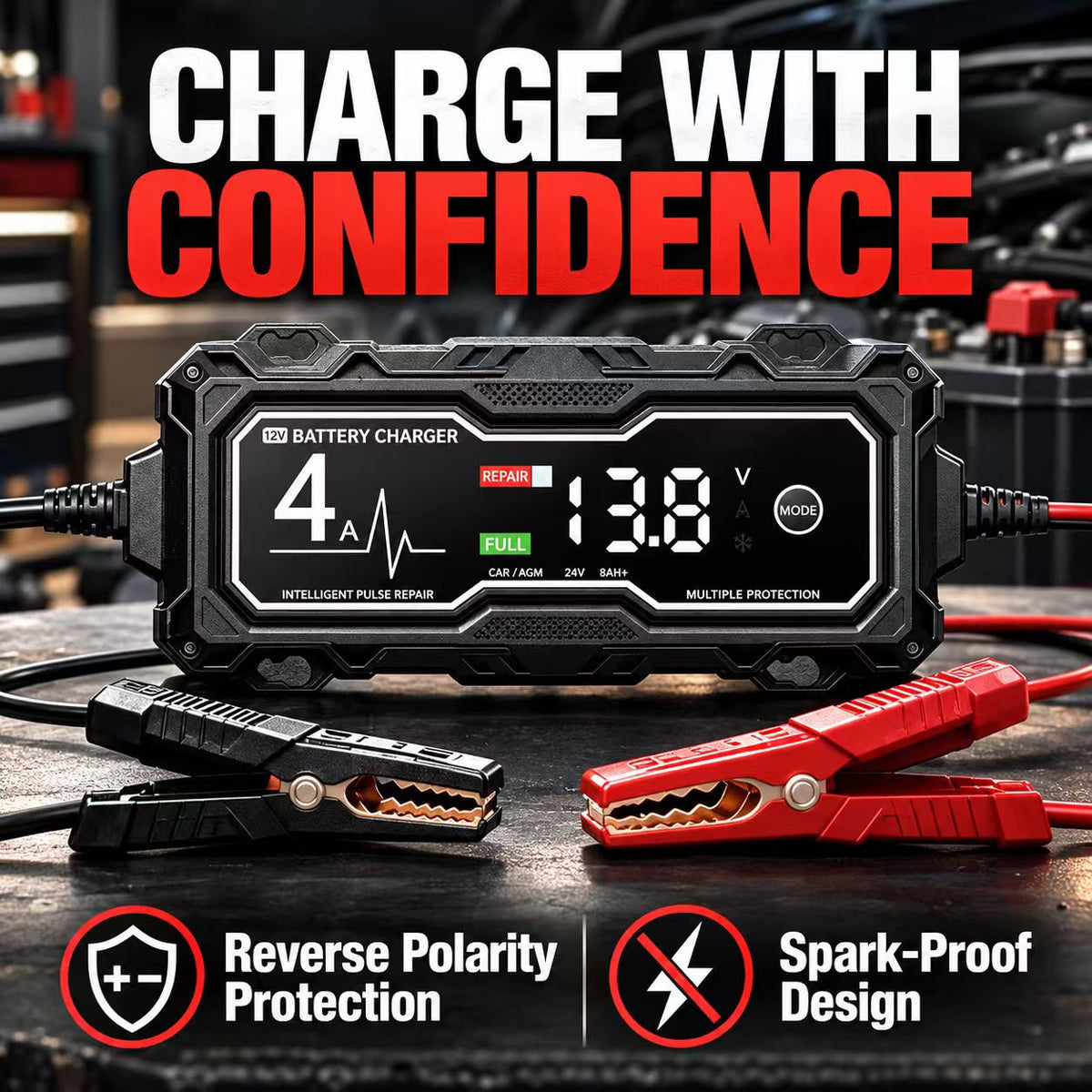 GBX155 4250A Jump Starter – 10L Gas/8L Diesel, Smart Charger & Power Bank