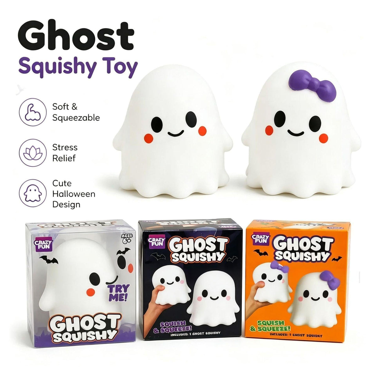 👻Crazy Halloween Ghost Squishy🎃