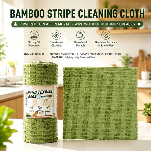 Reusable Kitchen Cleaning Cloths – 20-Piece Tear-Off Roll