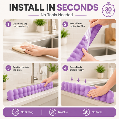 💦 Silicone Sink Splash Guard – Keep Counters Dry & Splash-Free