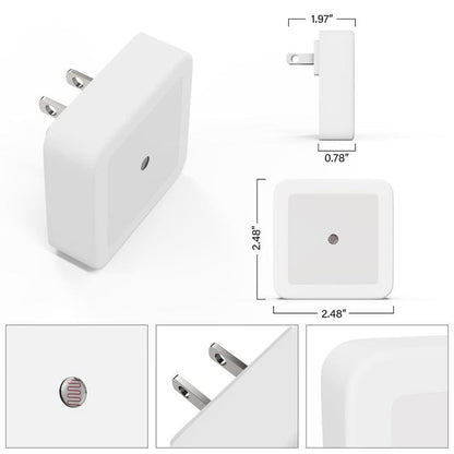 🔥Hot Sale🔥LED Night Lights Plug into Wall 6-Pack, Plug in Night Light, Dusk to Dawn Nightlight Led Night Lights for Bedroom, Bathroom, Hallway Warm White