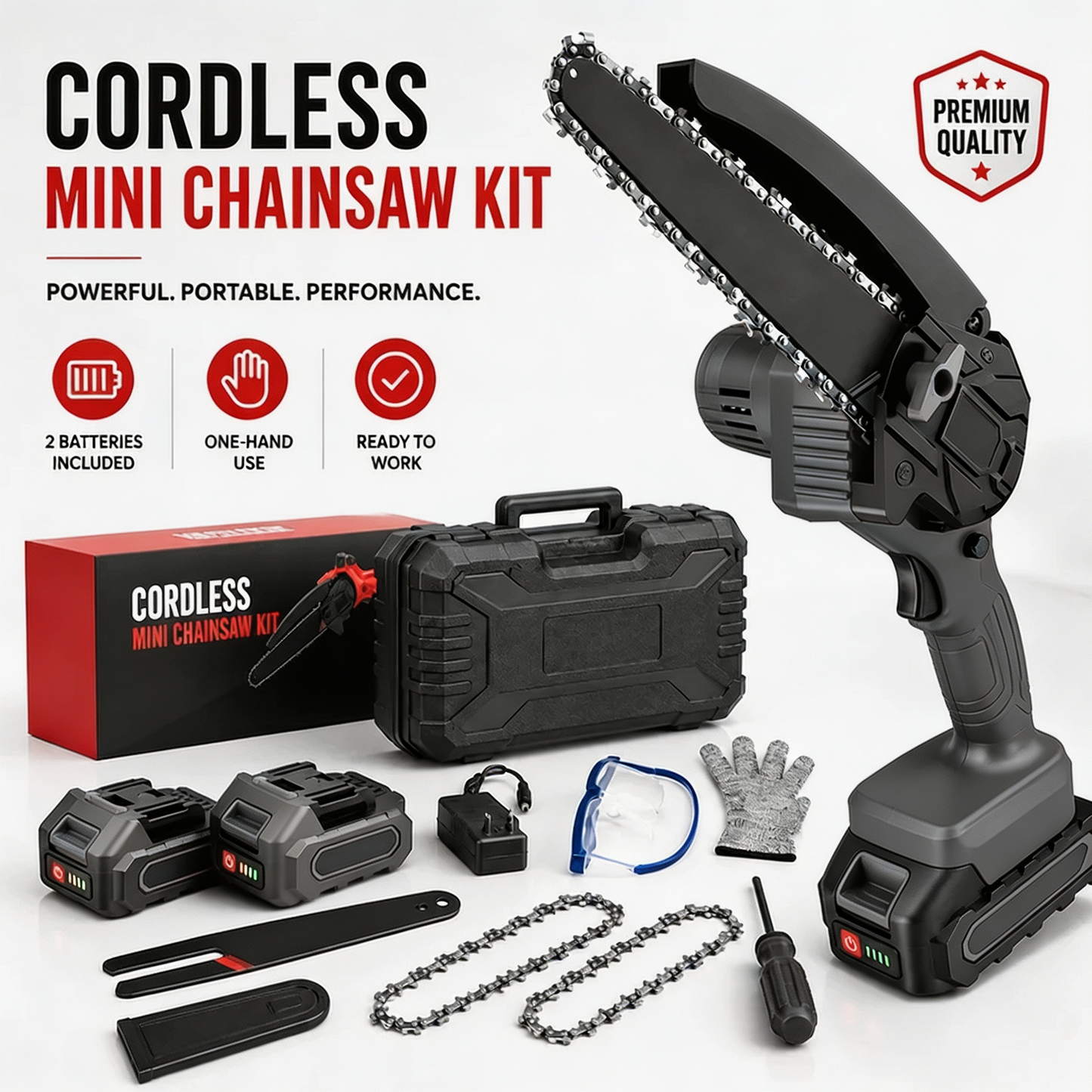 🔥 Cordless Mini Chainsaw – Small Size, Big Power – Free Shipping 🚚