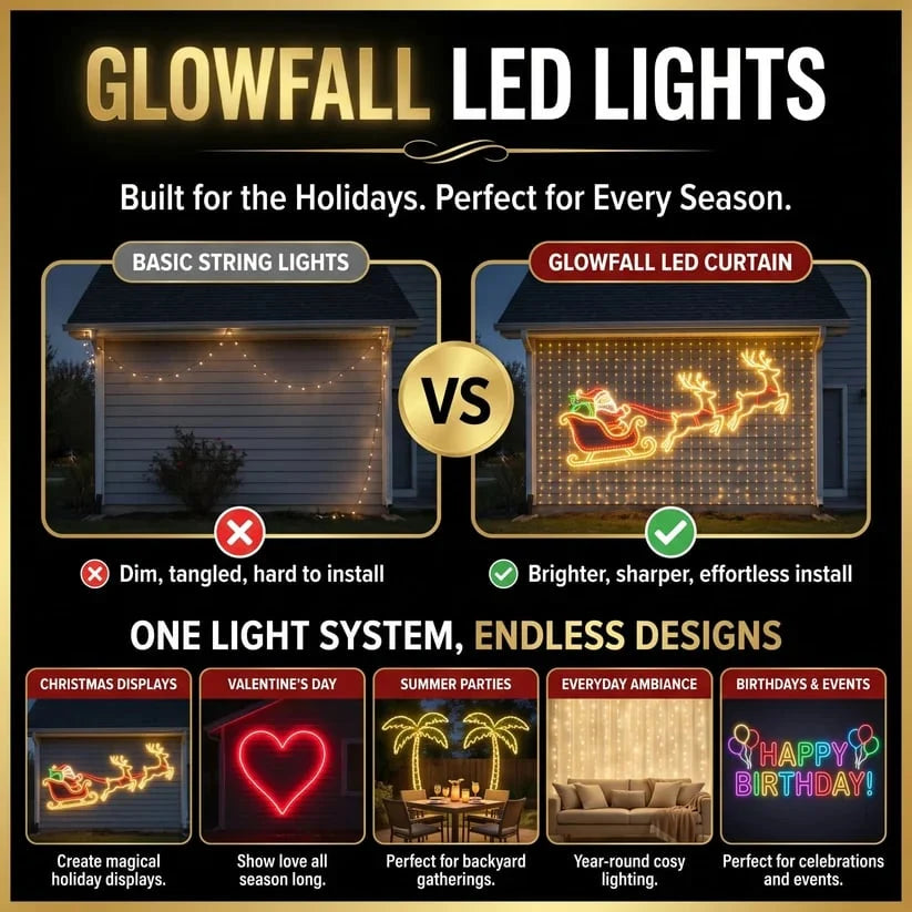 AI DIY LED Pixel String Lights – App-Controlled Custom Light Display
