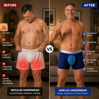Premium Leakproof Ice Silk Mesh Men's Boxer Briefs