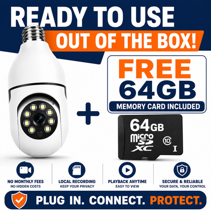 HomeGuard™ 360 Bulb Camera