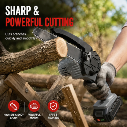 🔥 Cordless Mini Chainsaw – Small Size, Big Power – Free Shipping 🚚