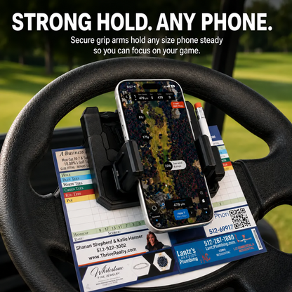 🔥2026 Hot Sale⛳ Golf cart steering wheel phone holder