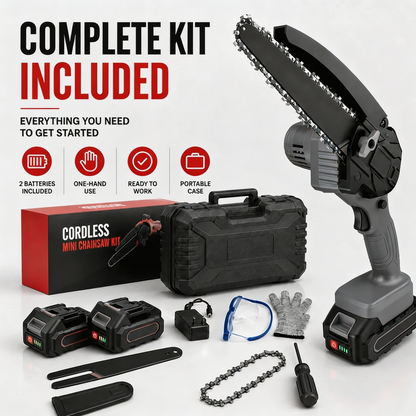 🔥 Cordless Mini Chainsaw – Small Size, Big Power– Free Shipping 🚚