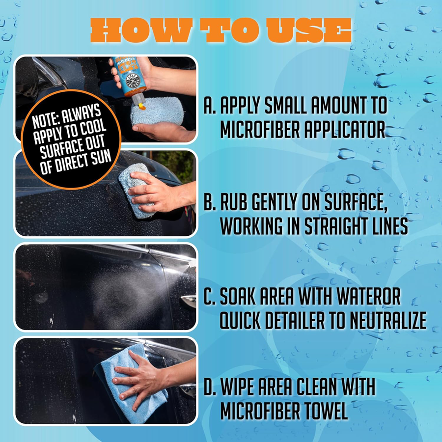 How to use the water spot eraser gel in four steps