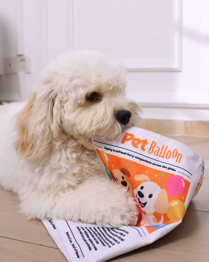 Dog Newspaper Durable Chew Crinkle Toy
