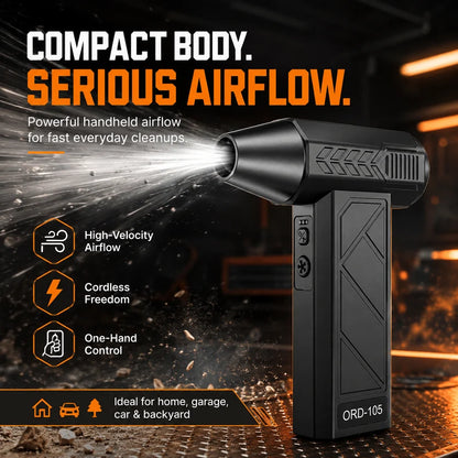 2-in-1 Cordless Air Duster & Vacuum – 130,000 RPM Rechargeable Turbo Blower
