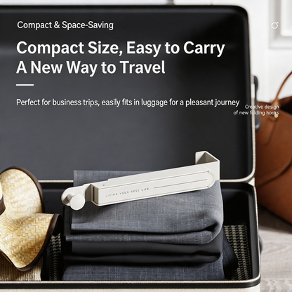 Expandable Folding Wall Hook – Space-Saving Drying Rack & Hidden Towel Hanger for Doors