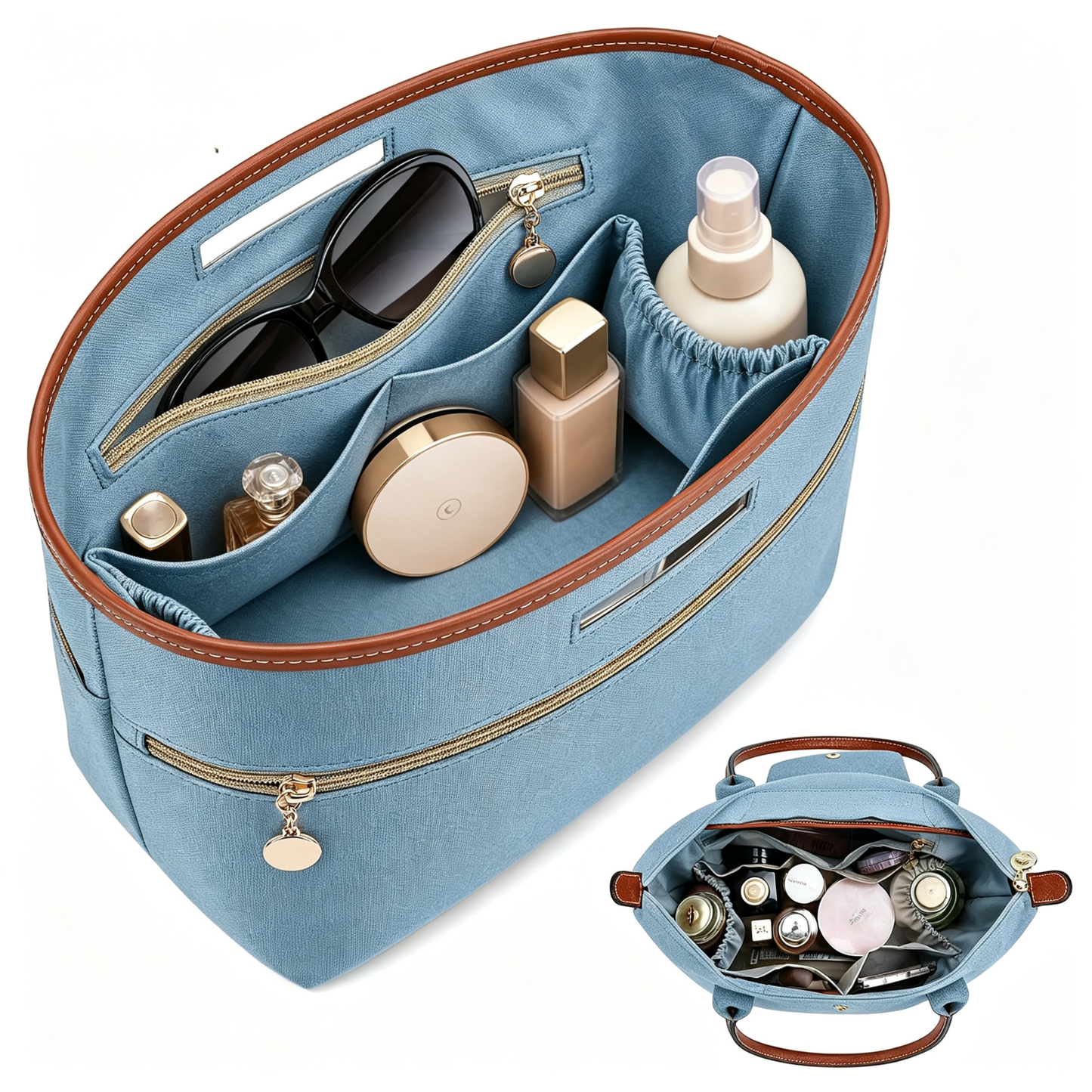 👜 Soft Satin Tote Organizer – Protect & Organize Your Favorite Handbag✨