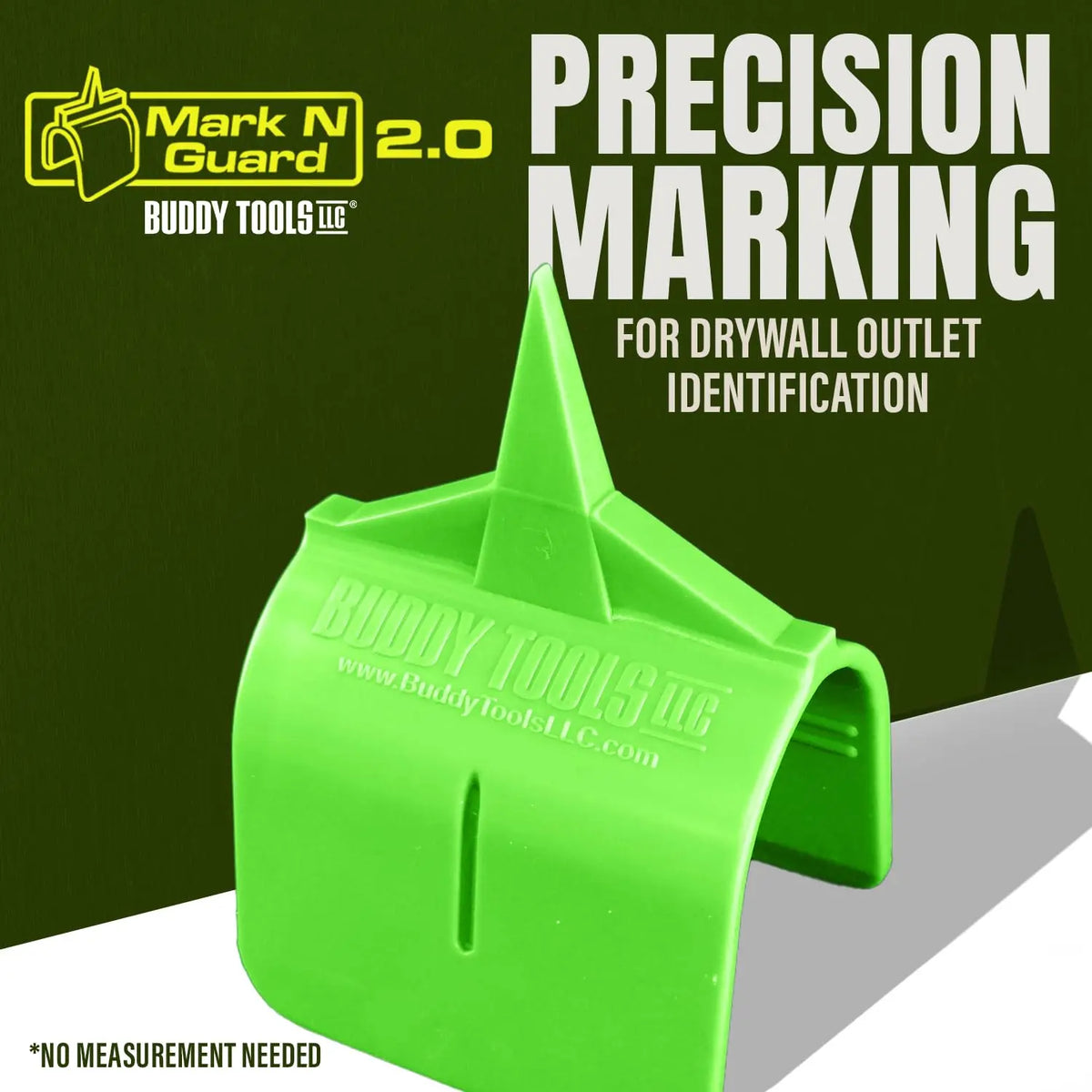 Buddy Tools Drywall Outlet Markers 5-Pack ABS MnG 2.0