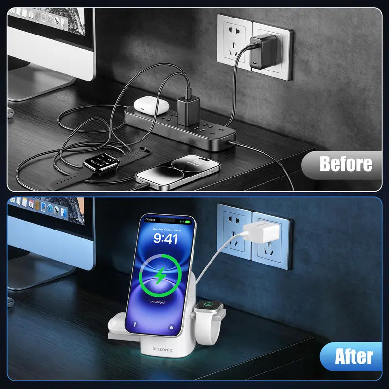 Tough On MagPro Qi2 25W 3-in-1 Wireless Charger