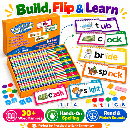 30 Hard-Cover Read-and-Rhyme Flip Books