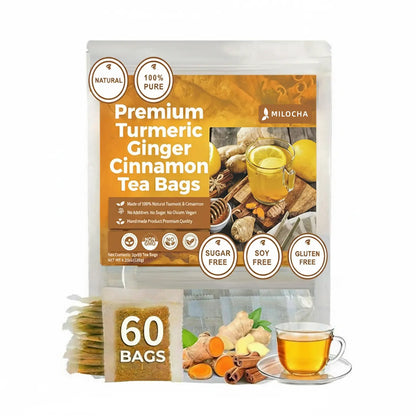 Turmeric Ginger Cinnamon Tea Bags 120 Pack