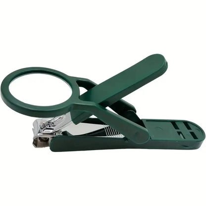 Magnifying Nail Clipper – Precision Nail Cutter with Built-In HD Glass Lens