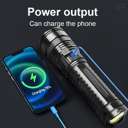 Hoodink 2-in-1 Portable Strong Flashlight Power Bank - USB Port