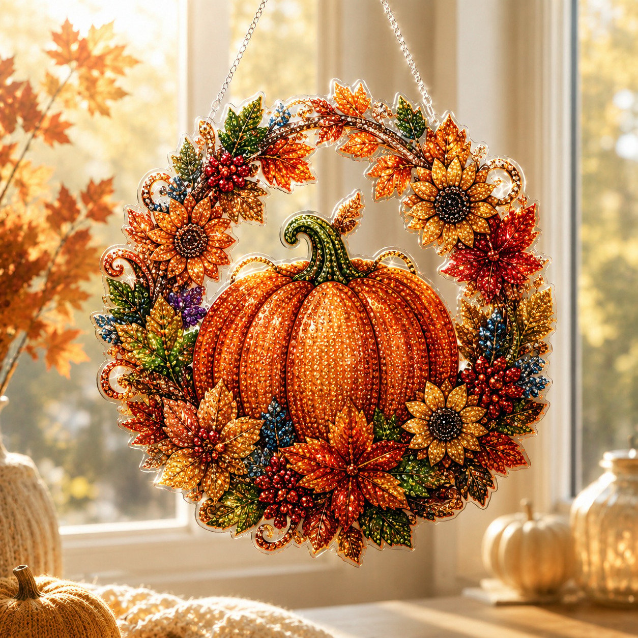 ✨ Seasonal Diamond Art Hanging Ornament Collection |DIY Holiday Craft Kit