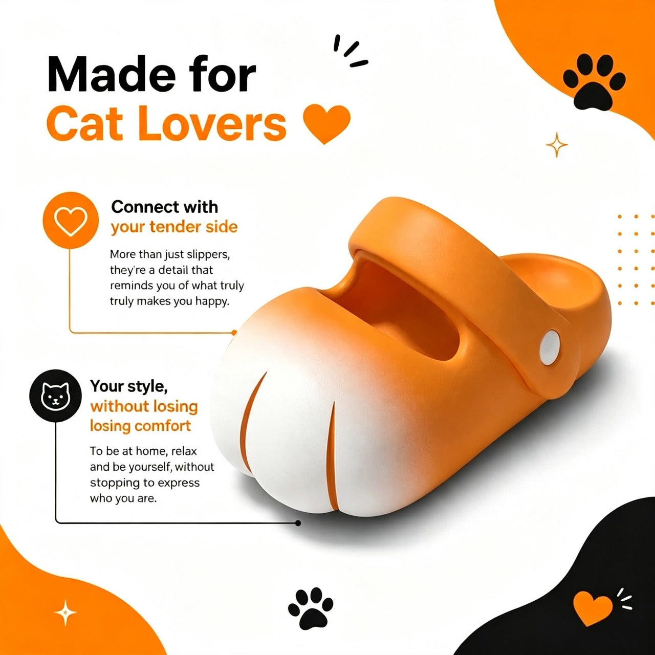 Kids Clogs Playful Cat Sandals for Breathable Summer