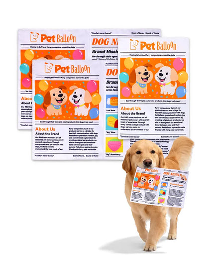 Dog Newspaper Durable Chew Crinkle Toy