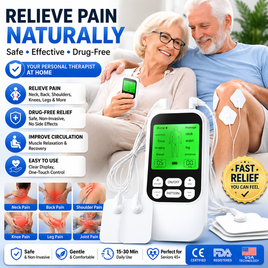 🙆‍♂️💪Rechargeable Muscle Stimulator Massager, 10 Modes 30 Intensity Levels TENS Unit with 10 Pads