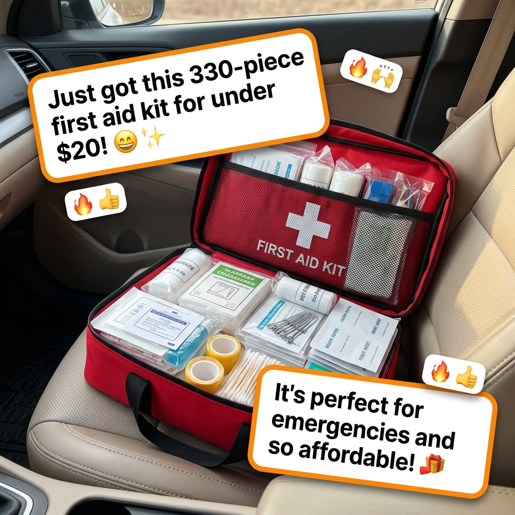 ⏰Limited Stock 49% OFF🚨 Waterproof First Aid Kit – Compact Emergency Kit For Home, Car & Outdoor