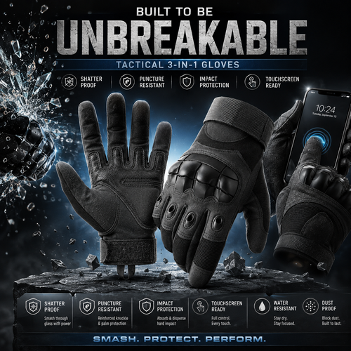 Multi-Purpose Protective Gloves –Reinforced Impact Protection, Touchscreen & Heavy-Duty Work Gloves