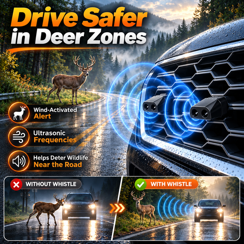 🦌 Deer Whistles Animal Warning Whistle | Safety For Cars Trucks RVs Motorcycles