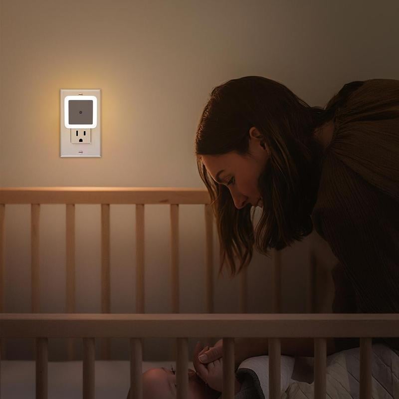 🔥Hot Sale🔥LED Night Lights Plug into Wall 6-Pack, Plug in Night Light, Dusk to Dawn Nightlight Led Night Lights for Bedroom, Bathroom, Hallway Warm White