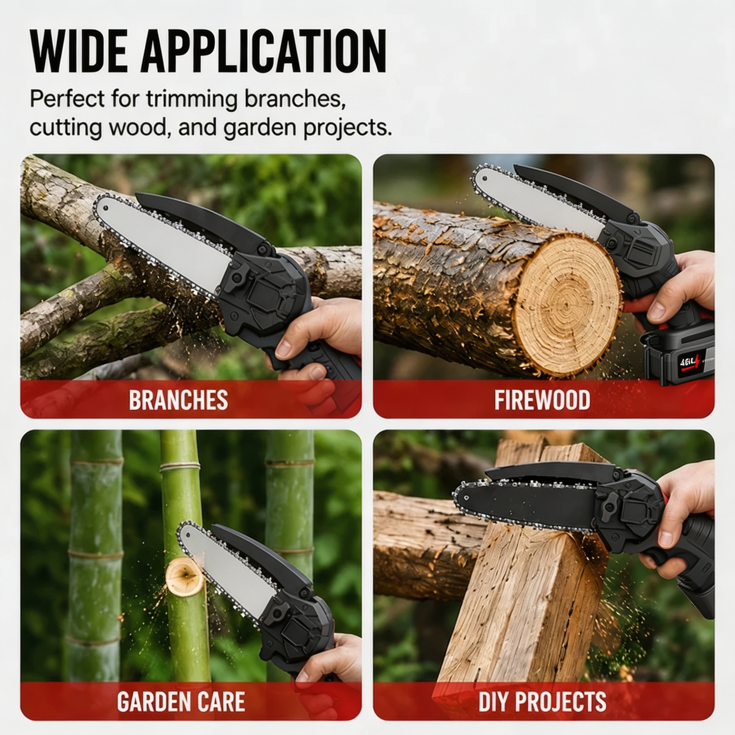 🔥 Cordless Mini Chainsaw – Small Size, Big Power – Free Shipping 🚚