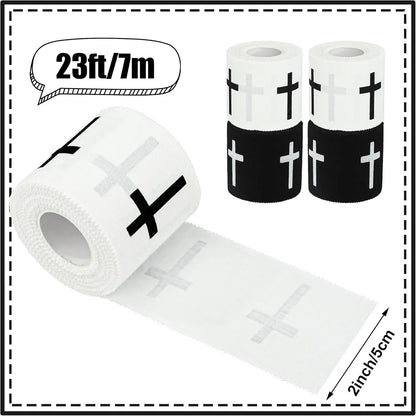 2 Pcs Christian Athletic Tape 2 in x 23 ft Cotton Zinc Oxide