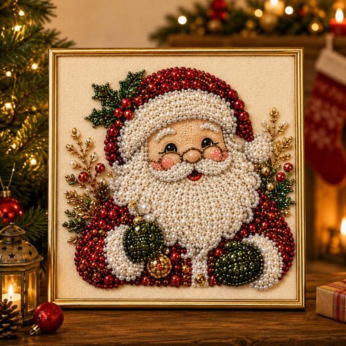 🎄 DIY Christmas Pearl Diamond Painting Art Kit | Holiday Craft Decor