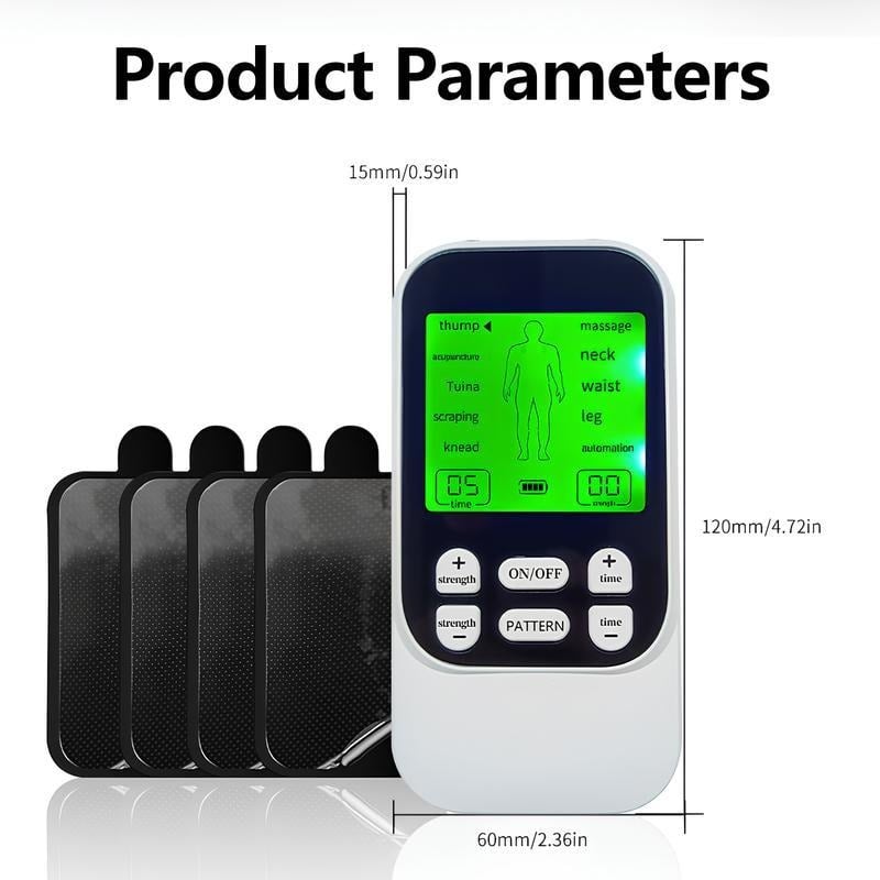 🙆‍♂️💪Rechargeable Muscle Stimulator Massager, 10 Modes 30 Intensity Levels TENS Unit with 10 Pads