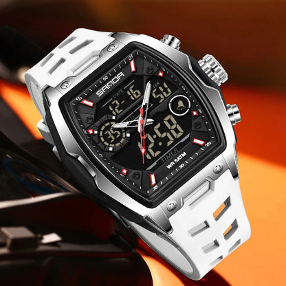 Men's Fashion Quartz Digital Watch - Sporty & Luminous