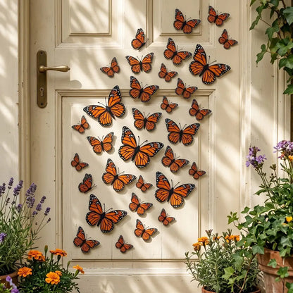 🦋3D Monarch Butterfly Wall Decal Hanging Decor