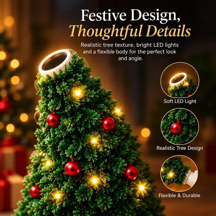 Christmas tree projector light presented in a gift box ready for gifting