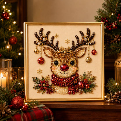 🎄 DIY Christmas Pearl Diamond Painting Art Kit | Holiday Craft Decor