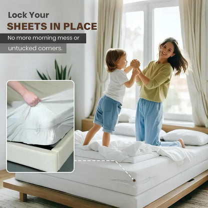 4-Pack Heavy Duty Bed Sheet Clips, Locking Mattress Corner Holders