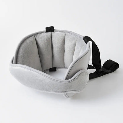 Kids Car Seat Head Support Strap, Soft Plush Adjustable Nap Support Band with Padded Side Cushions