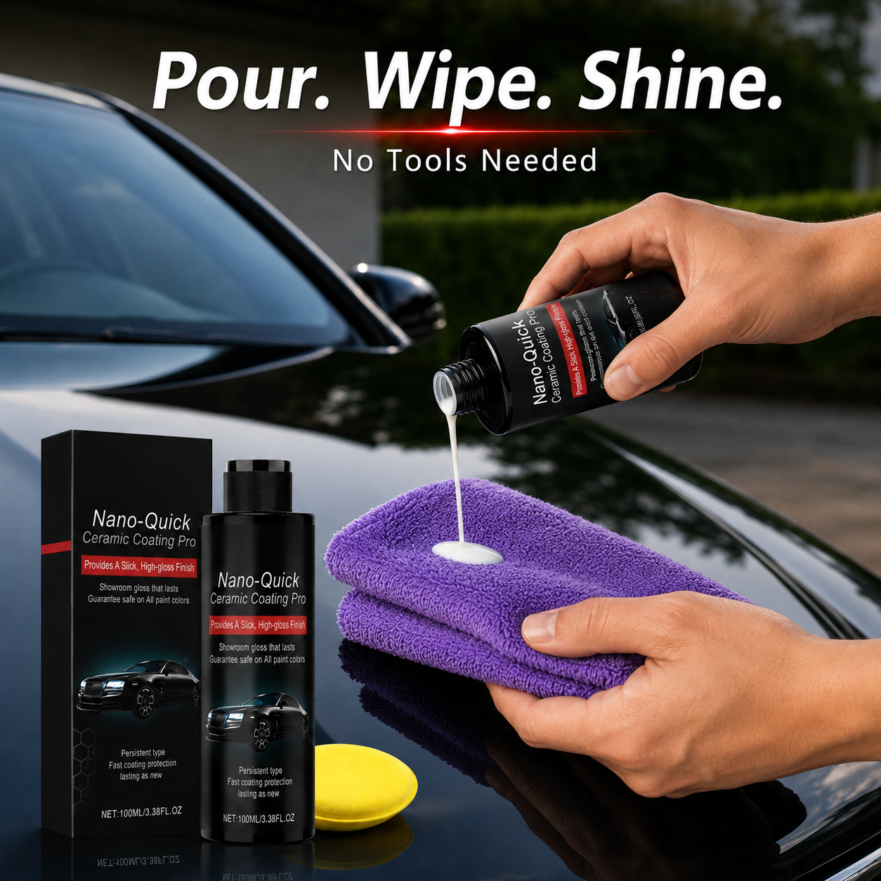 🔥 50K+ Sold! 🚗 Car Ceramic Coating Spray — Ultimate Shine & Paint Protection