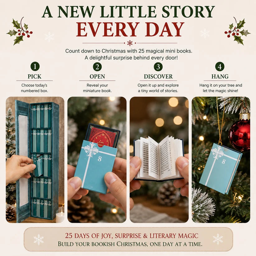 🎄📚The Mini Book Ornament Advent Calendar