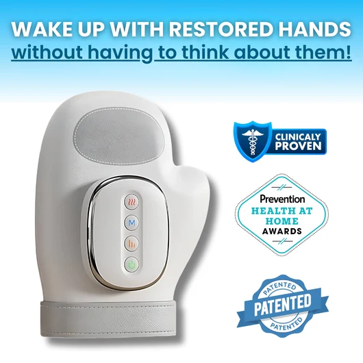Rechargeable Hand Massager - Support for Joint, Inflammation & Pain