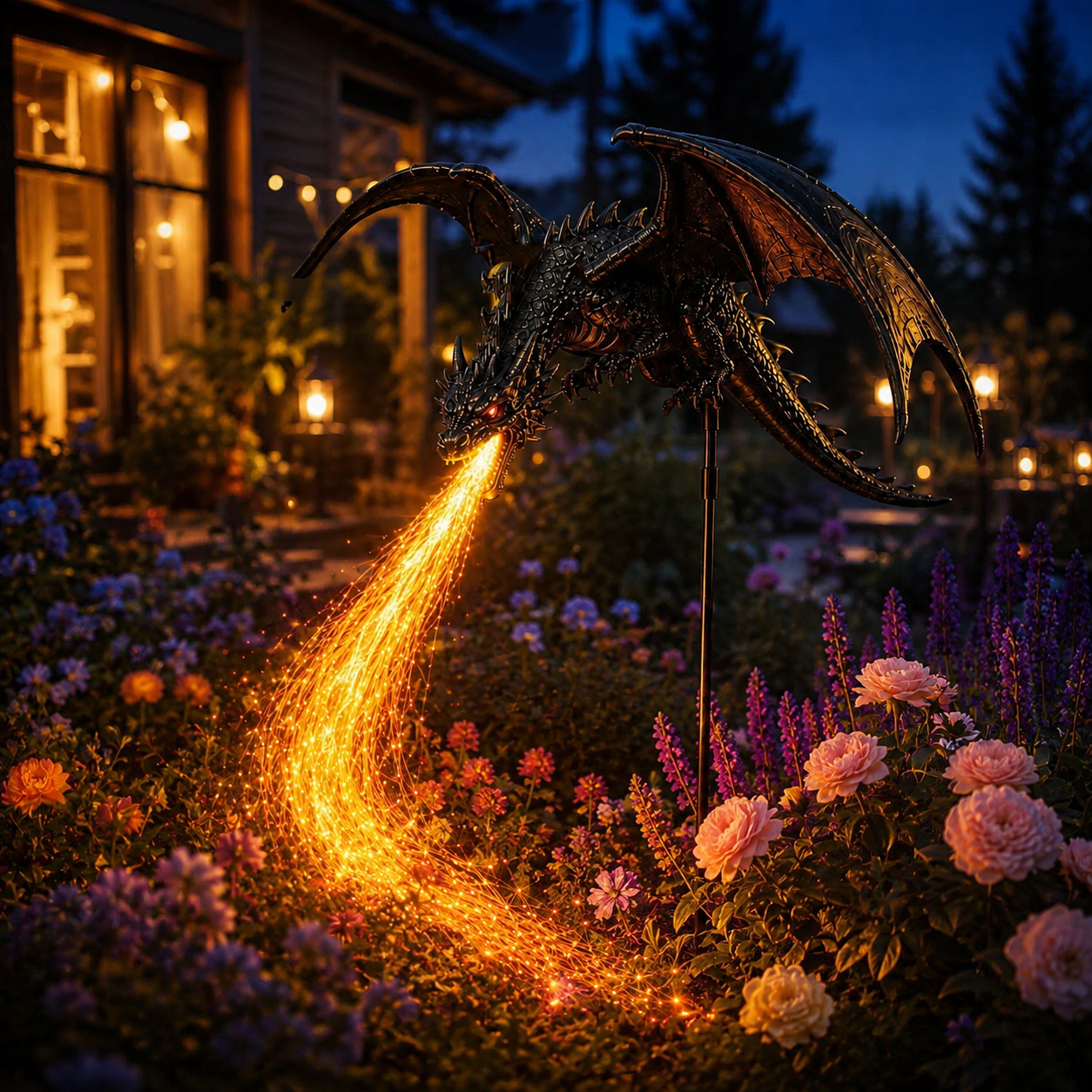 🐉 2027 "Dragon's Ember" Solar Garden Light 🔥 | The Ultimate Magical Outdoor Halloween Decoration