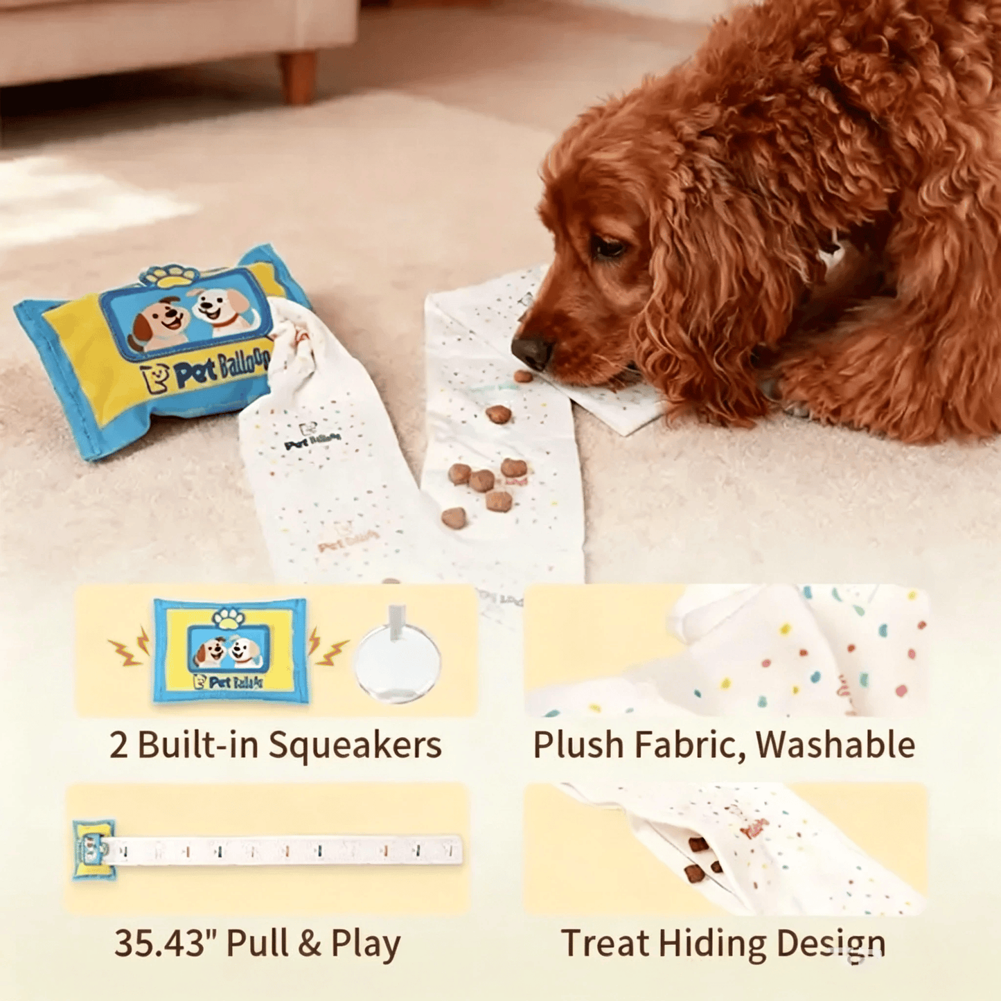 Realistic Tissue Box Snuffle Toy for Dogs (Treat-Dispensing)🐶