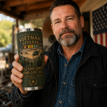 🔥 HOT SALE 🇺🇸 Vietnam War Veteran Commemorative Travel Tumbler